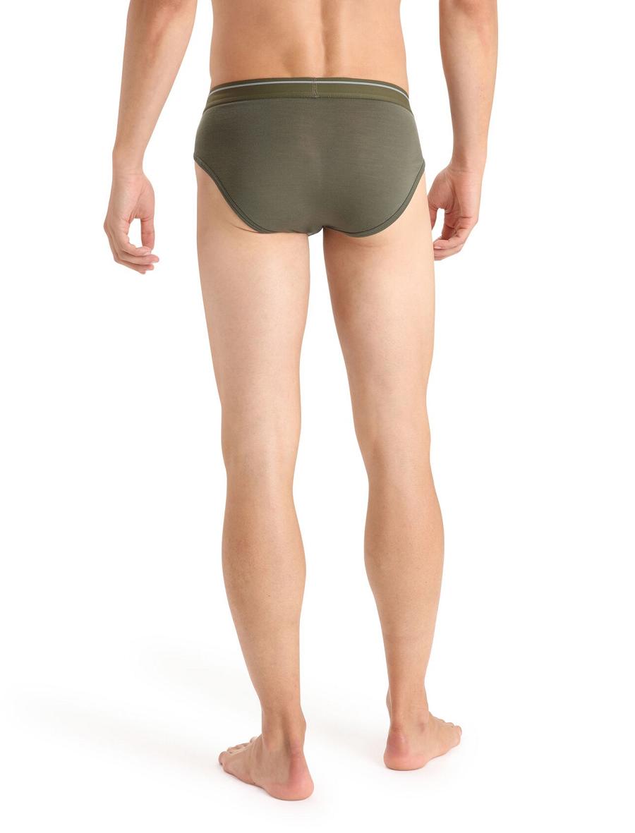 Sous Vêtement Icebreaker Merino Anatomica Briefs Homme Vert Olive | FR 1297LISH